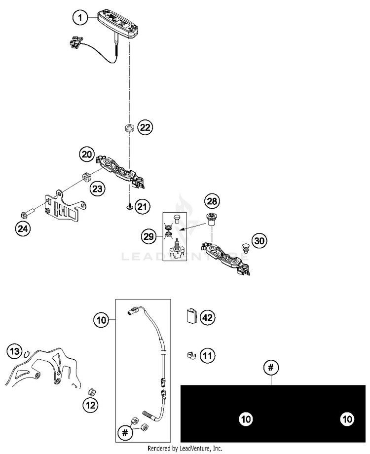 Instruments, Lock System 300 XCW Sixdays Chassis - 2014 Schematic