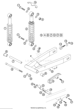 Swingarm, Shock Absorber Schematic
