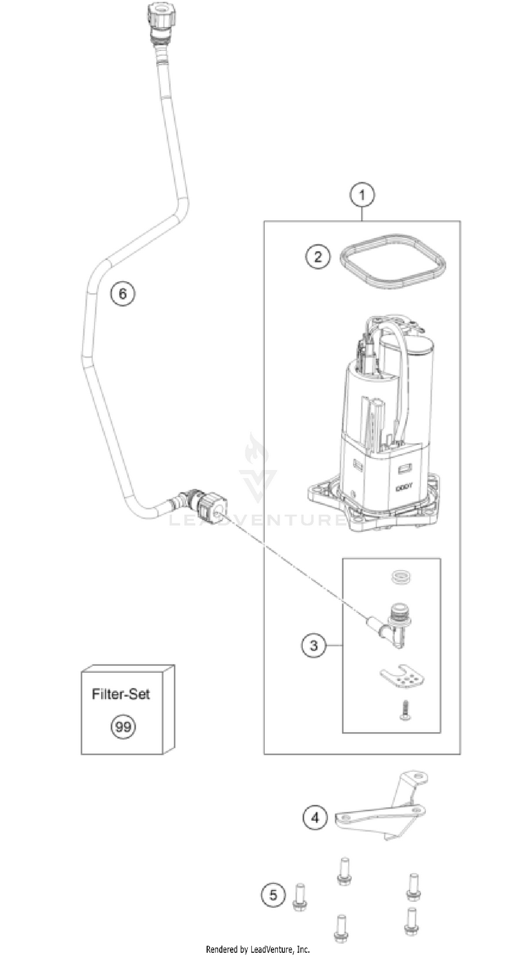 Fuel Pump 1290 SUPER ADVENTURE R OT CHASSIS - 2024 Schematic