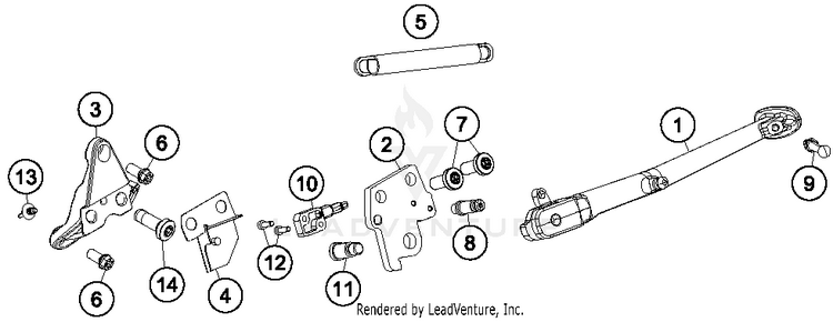Side Stand 1290 SUPERDUKE R BLACK Chassis - 2015 Schematic