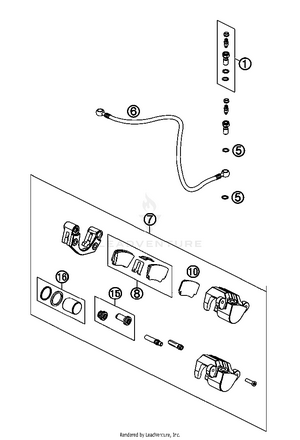 Brake Caliper Rear Schematic