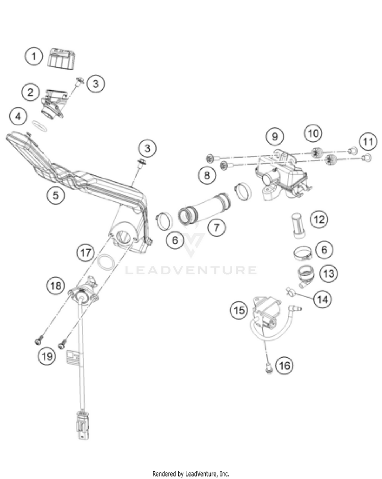 Lubricating System 300 XC-W TPI USA ENGINE - 2024 Schematic