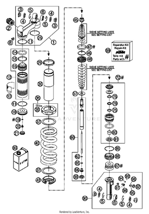 Shock Absorber Disassembled Schematic