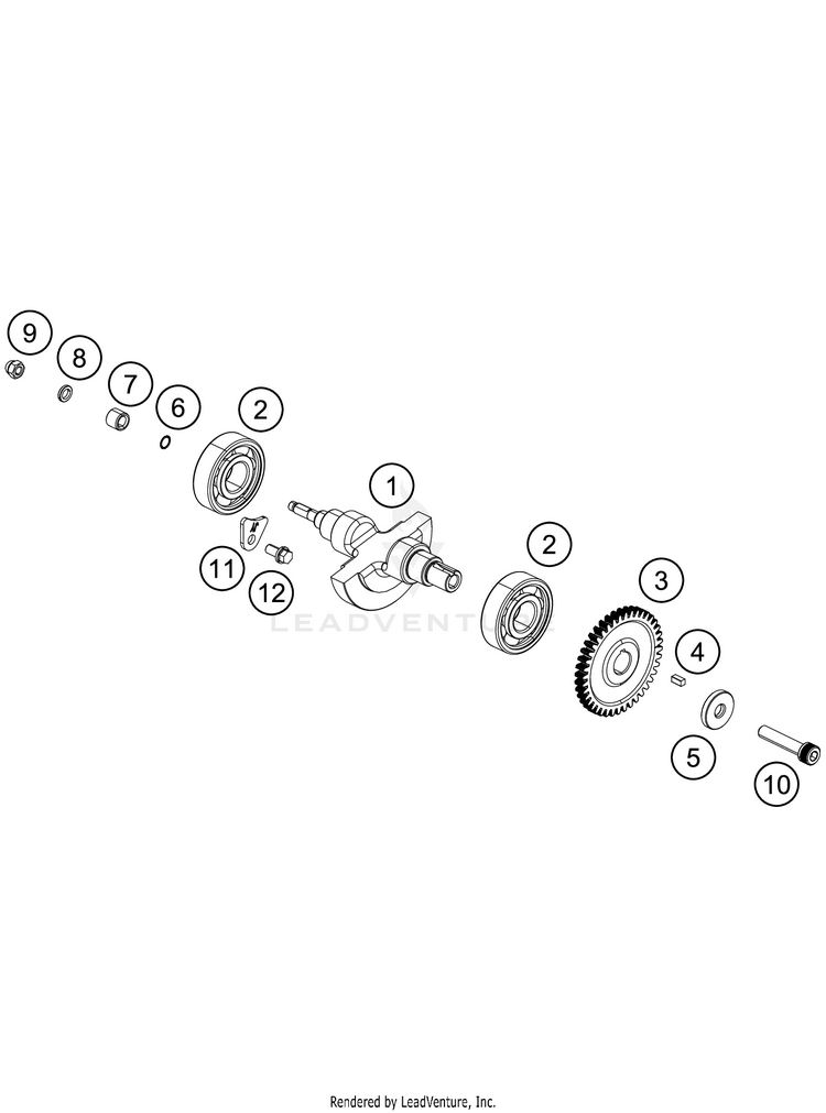 Balancer Shaft 390 RC CUP Engine - 2016 Schematic