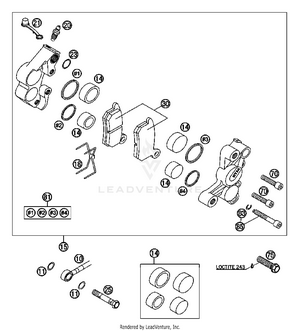 Brake Caliper Front Schematic