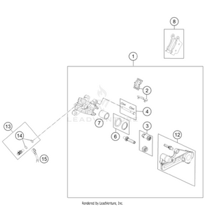 Rear Brake Caliper Schematic