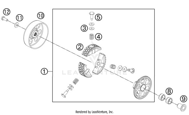 Clutch 50 SX Engine - 2012 Schematic