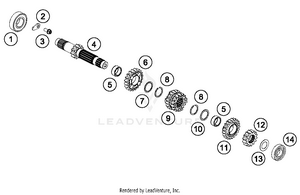 Transmission I - Main Shaft Schematic