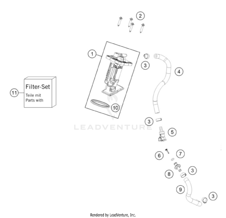 Fuel Pump 250 SX-F CHASSIS - 2026 Schematic