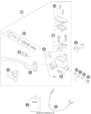 Hand Brake Cylinder Schematic
