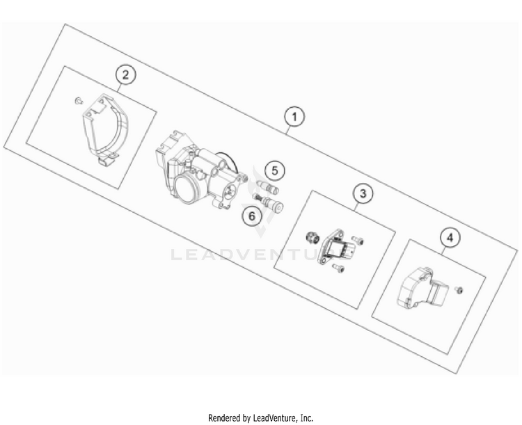 Throttle Body 250 SX Engine - 2023 Schematic