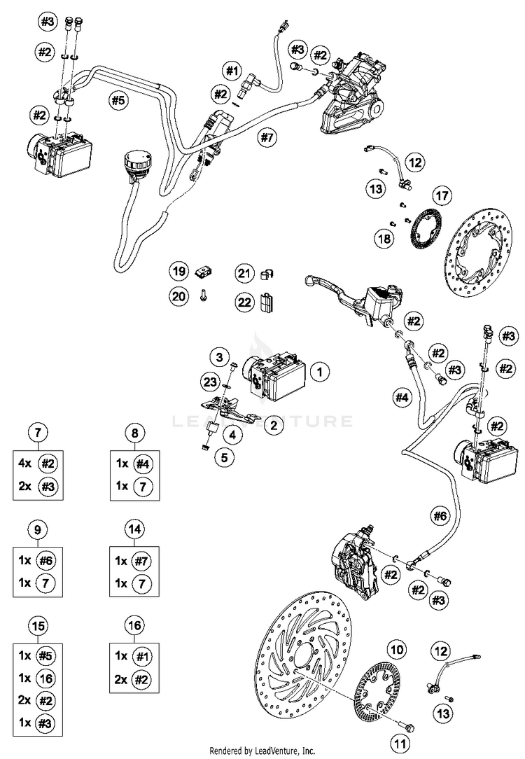 Antiblock System Abs RC 390 WHITE Chassis - 2016 Schematic
