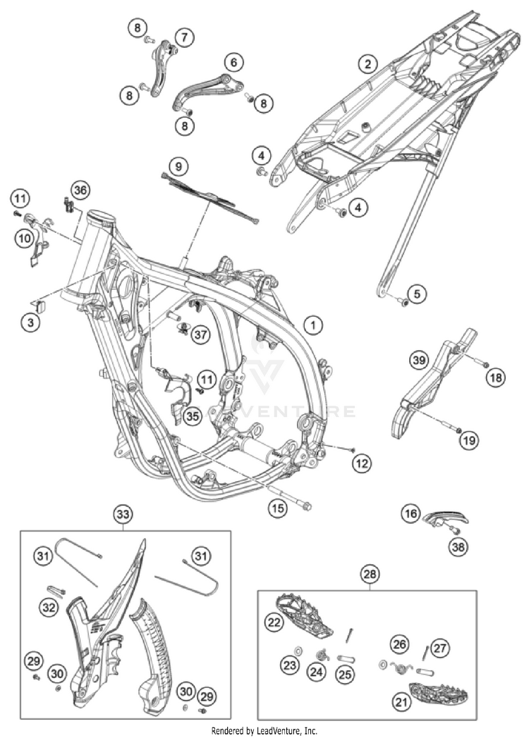 Frame 250 XC CHASSIS - 2024 Schematic