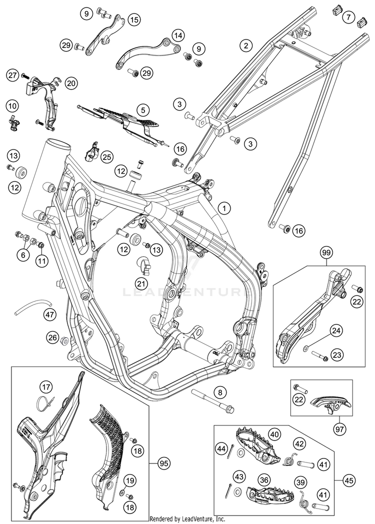 Frame 300 XC TPI CHASSIS - 2020 Schematic