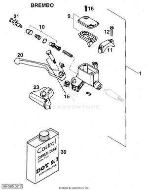 Handbrake Cylinder Schematic