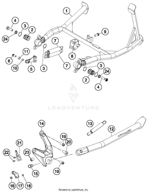 Side- Center Stand Schematic