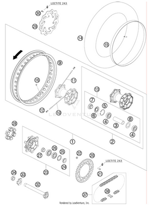 Rear Wheel Schematic
