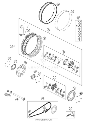 Rear Wheel Schematic