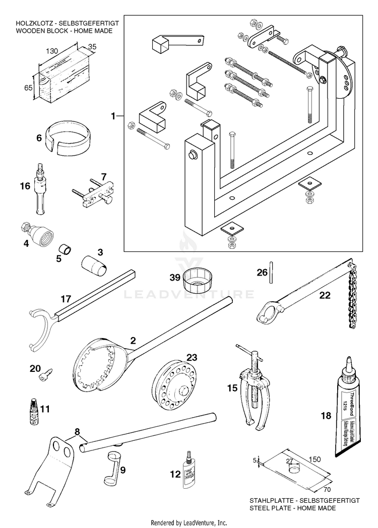 Special Tools 620 R Engine - 1998 Schematic