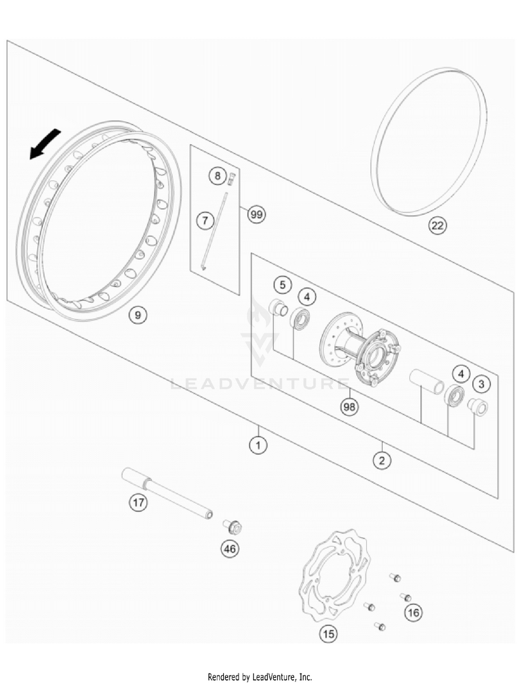 Front Wheel Schematic