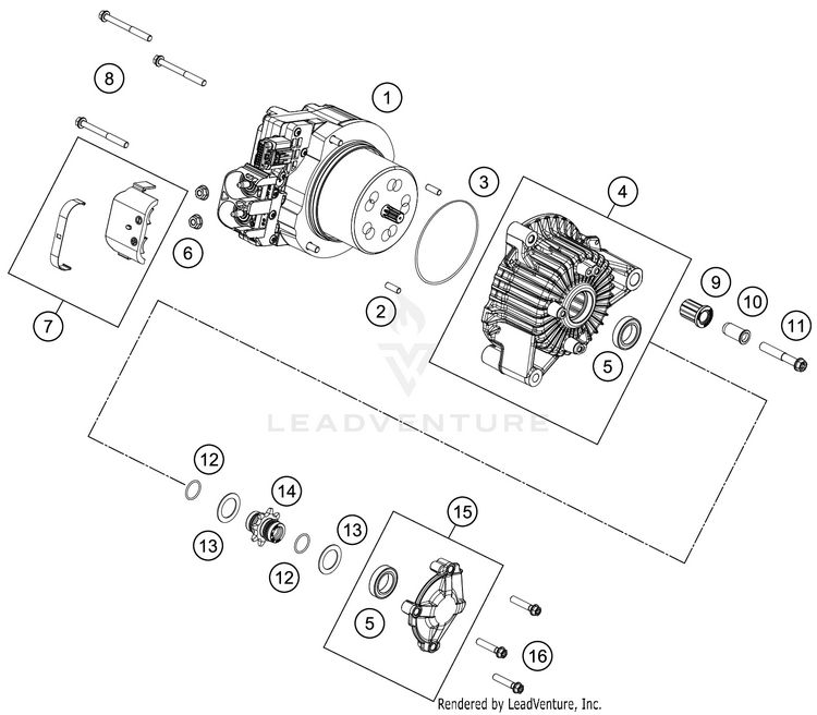 Engine Case SX-E 5 ENGINE - 2020 Schematic