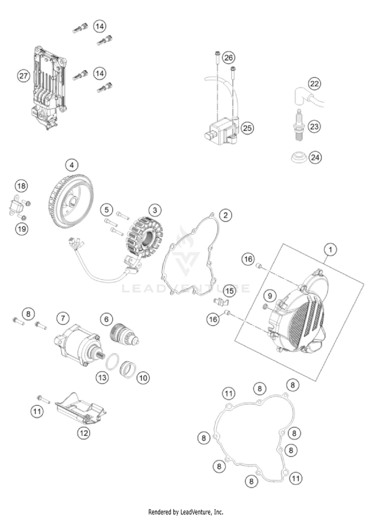 Ignition System 300 XC TPI Engine - 2022 Schematic