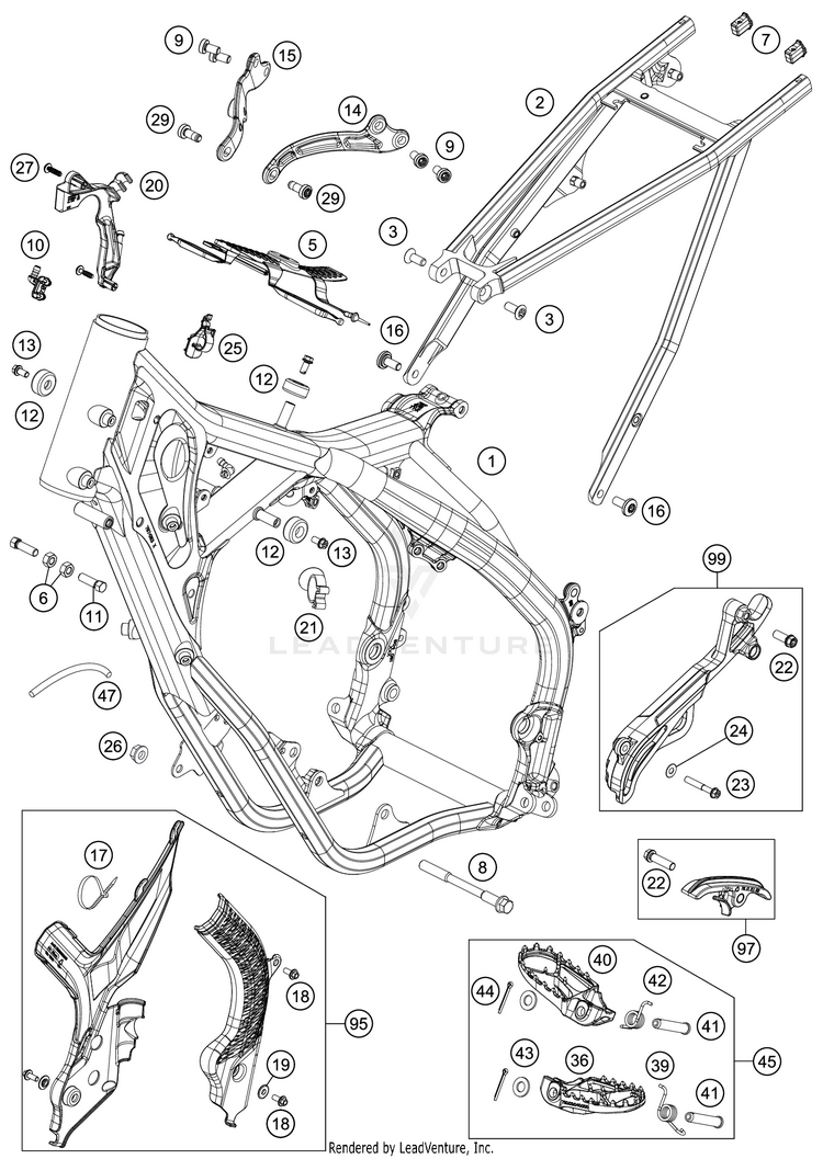 Frame 150 XC-W TPI CHASSIS - 2020 Schematic