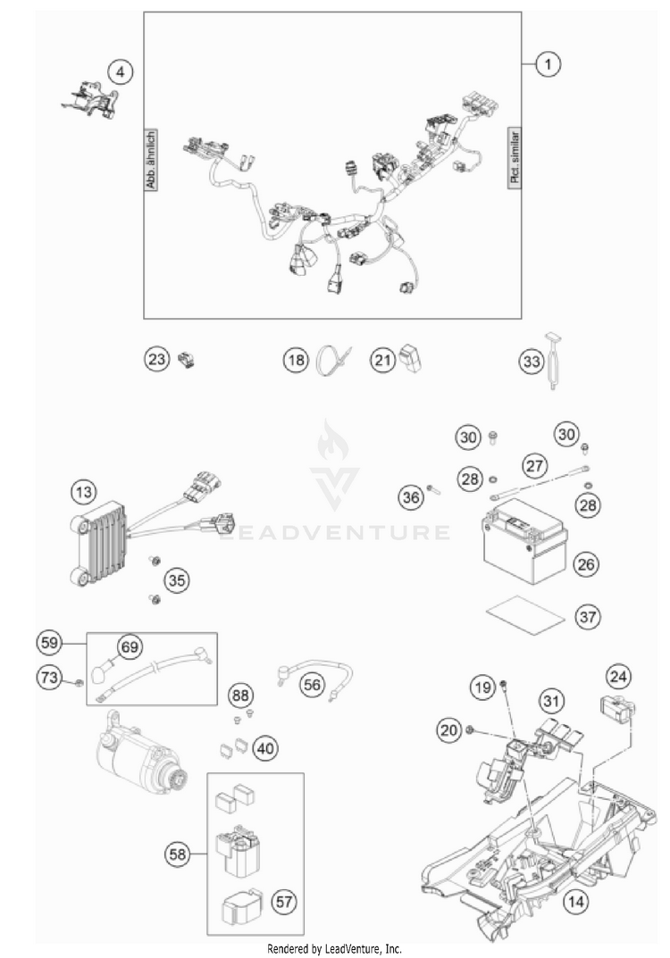Wiring Harness 150 XC-W TPI US CHASSIS - 2022 Schematic
