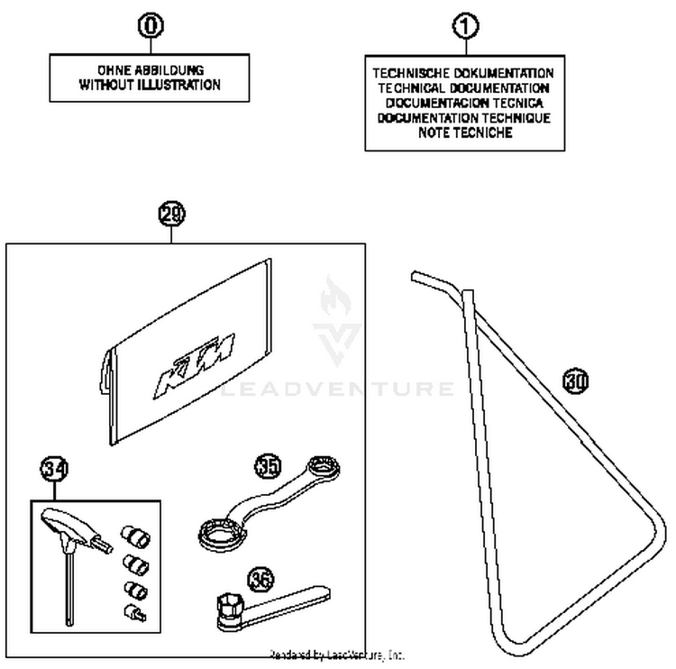 Accessories Kit 65 SX Chassis - 2016 Schematic