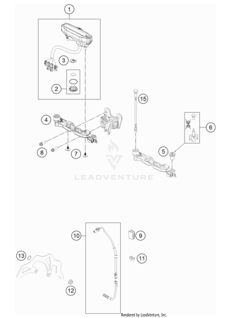 Instruments / Lock System 150 XC-W TPI US CHASSIS - 2022 Schematic