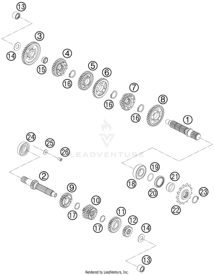 Transmission 65 SX Engine - 2011 Schematic