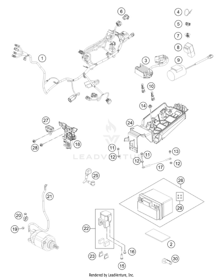 Wiring Harness 350 SX-F CHASSIS - 2026 Schematic