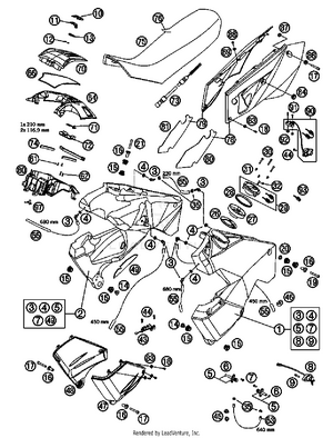 Tank, Seat, Cover Schematic