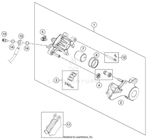 Rear Brake Caliper Schematic