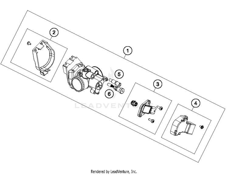 Throttle Body 250 XC-W TPI ENGINE - 2018 Schematic