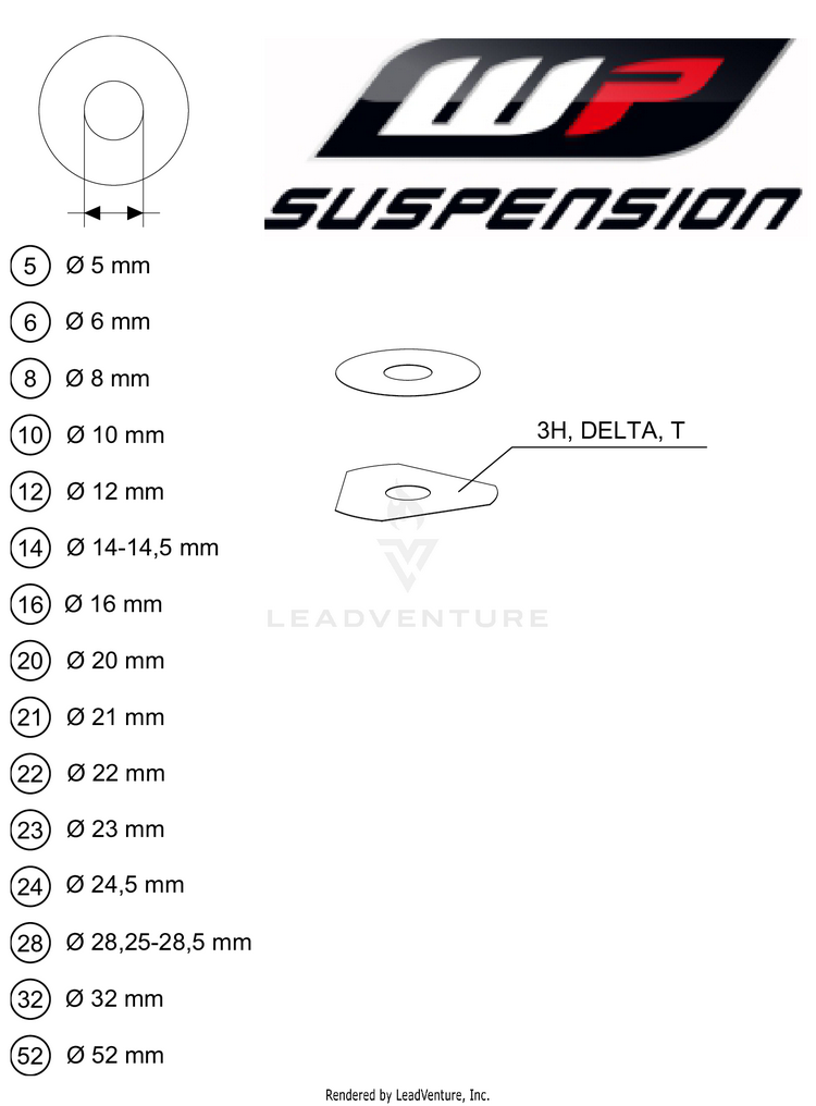 Wp Shims For Setting 50 SX Factory Edition Chassis - 2021 Schematic