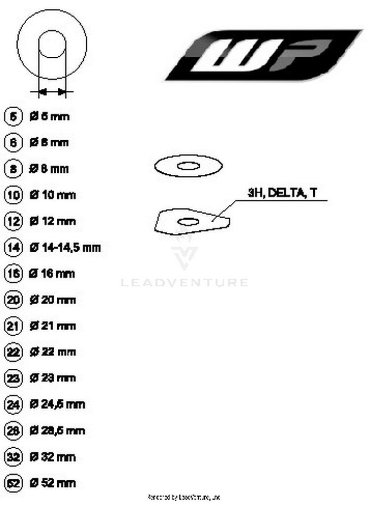 Wp Shims For Setting 250 XC-W TPI CHASSIS - 2018 Schematic