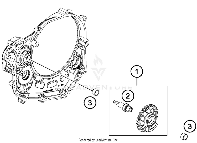 Balancer Shaft 450 SXF FACTORY EDITION Engine - 2016 Schematic