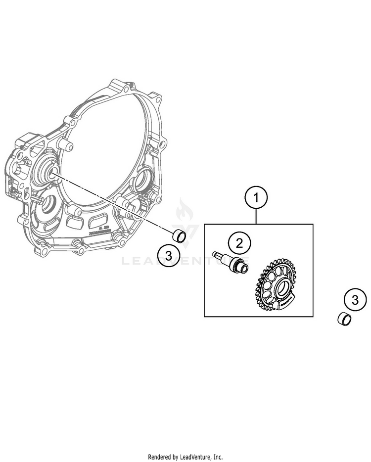 Balancer Shaft 500 EXC-F SIX DAYS ENGINE - 2020 Schematic