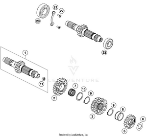 Transmission I - Main Shaft Schematic