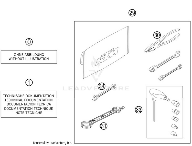 Accessories Kit 250 XCFW Chassis - 2012 Schematic