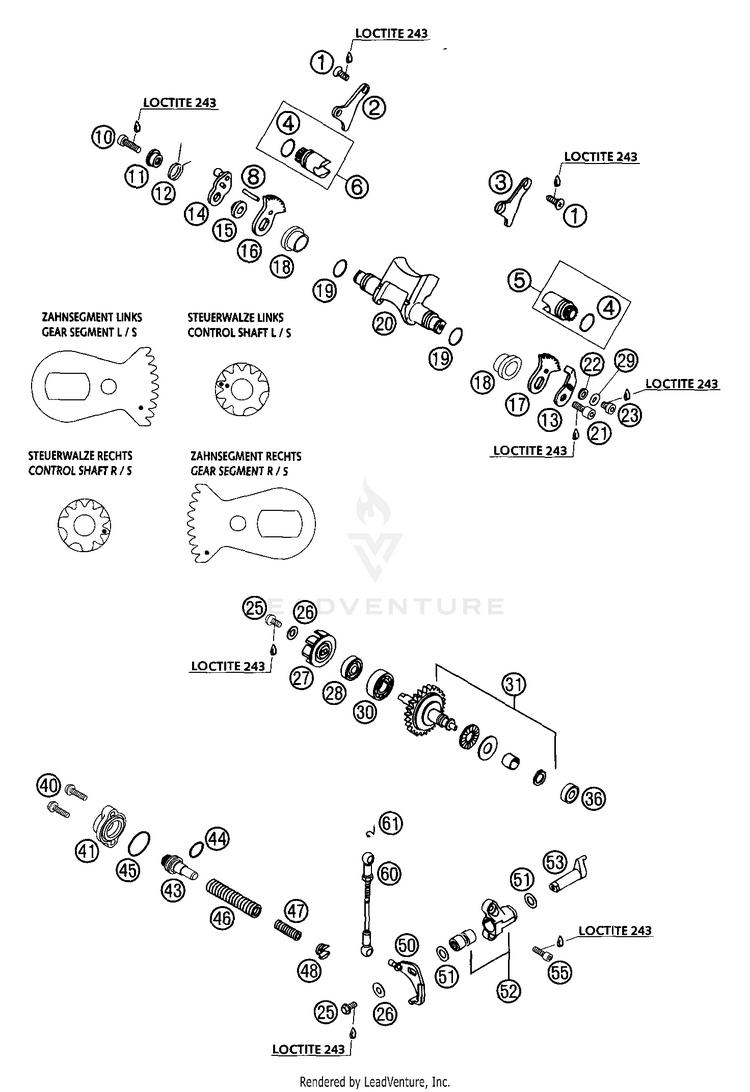 Exhaust Control 300 MXC Engine - 2003 Schematic