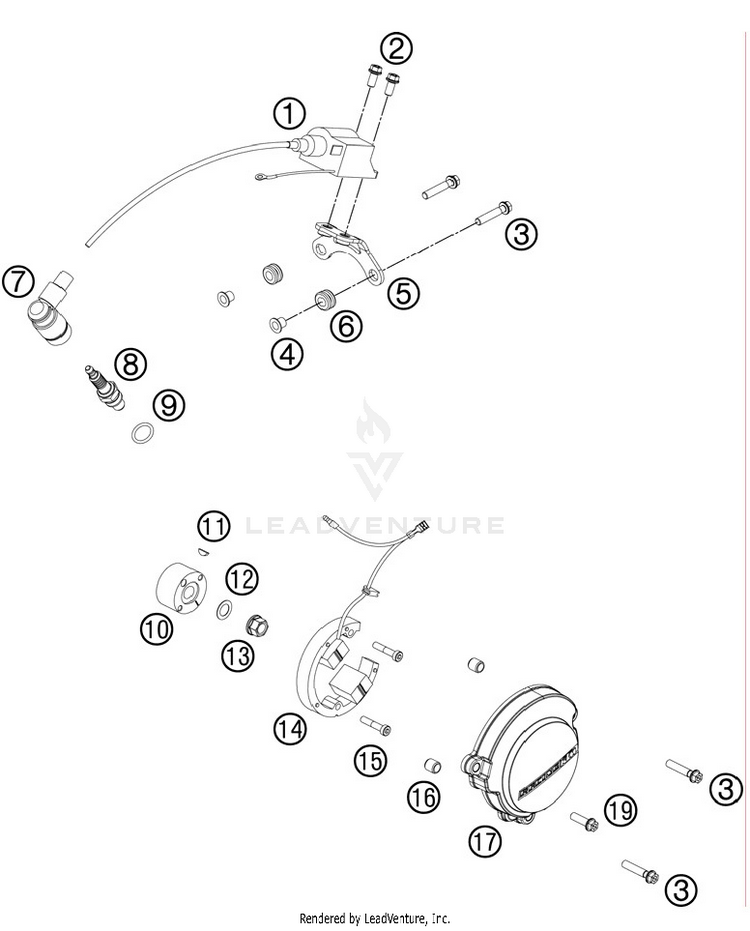 Ignition System 50 SX Engine - 2012 Schematic
