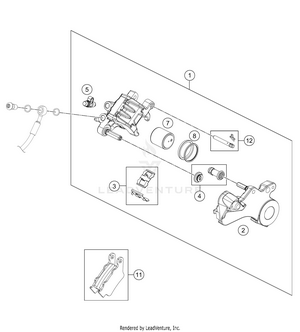 Rear Brake Caliper Schematic