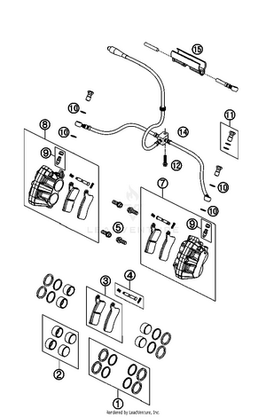 Brake Caliper Front Schematic