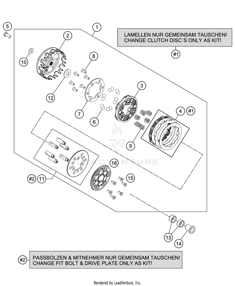 Clutch 50 SX Engine - 2021 Schematic