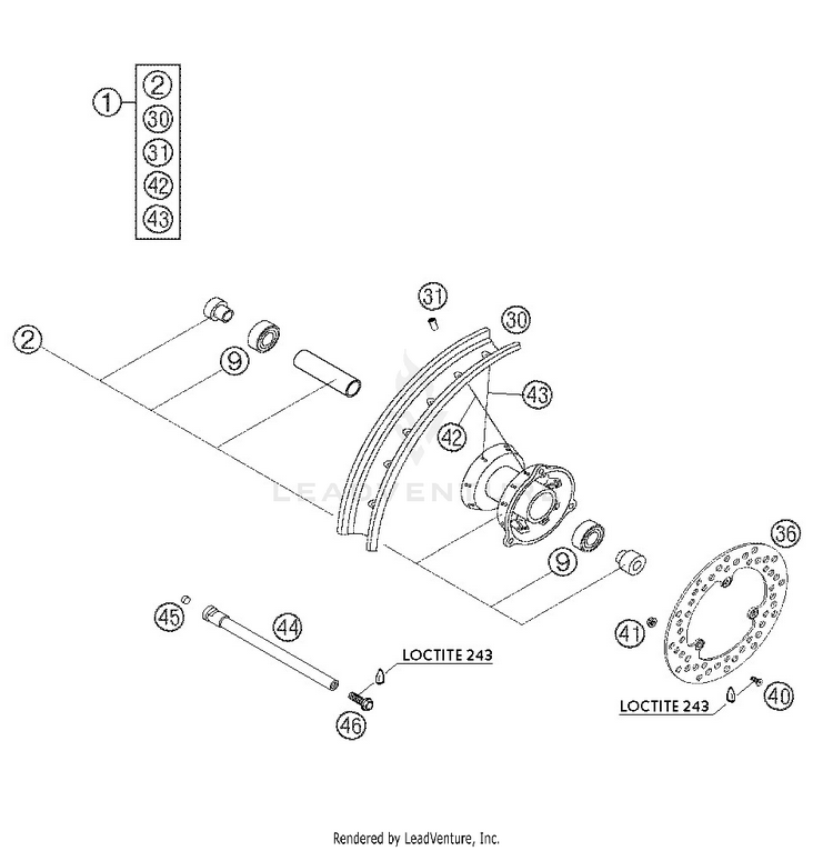 Front Wheel Schematic