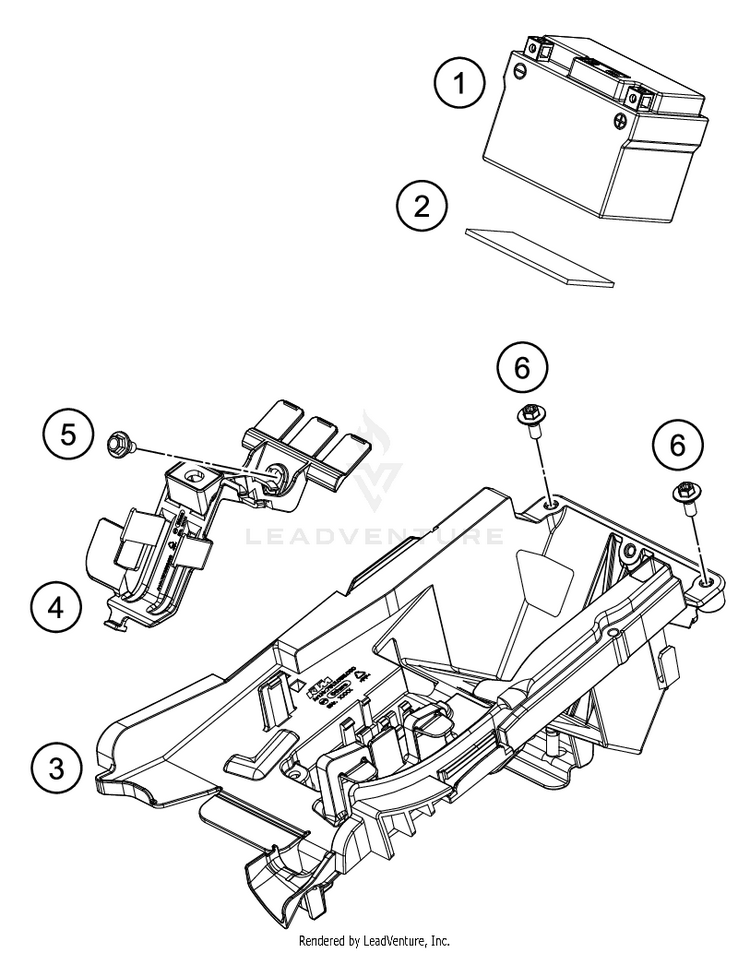 Battery 500 EXC-F SIX DAYS CHASSIS - 2020 Schematic