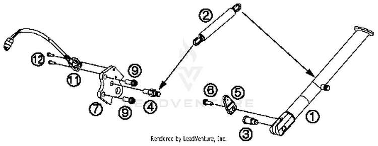 Side / Center Stand 690 DUKE WHITE Chassis - 2016 Schematic