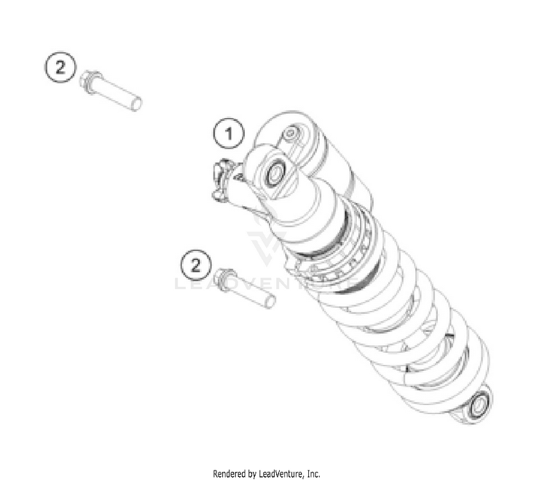 Shock Absorber 250 XC-W 2026 CHASSIS - 2026 Schematic